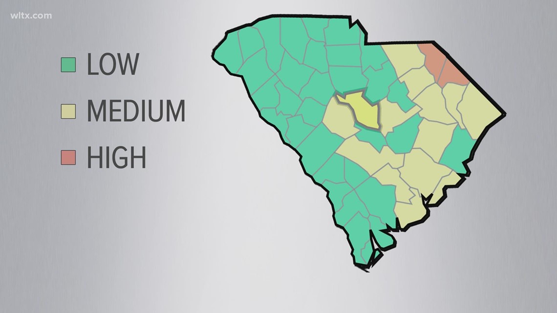 Increase in COVID-19 numbers in South Carolina