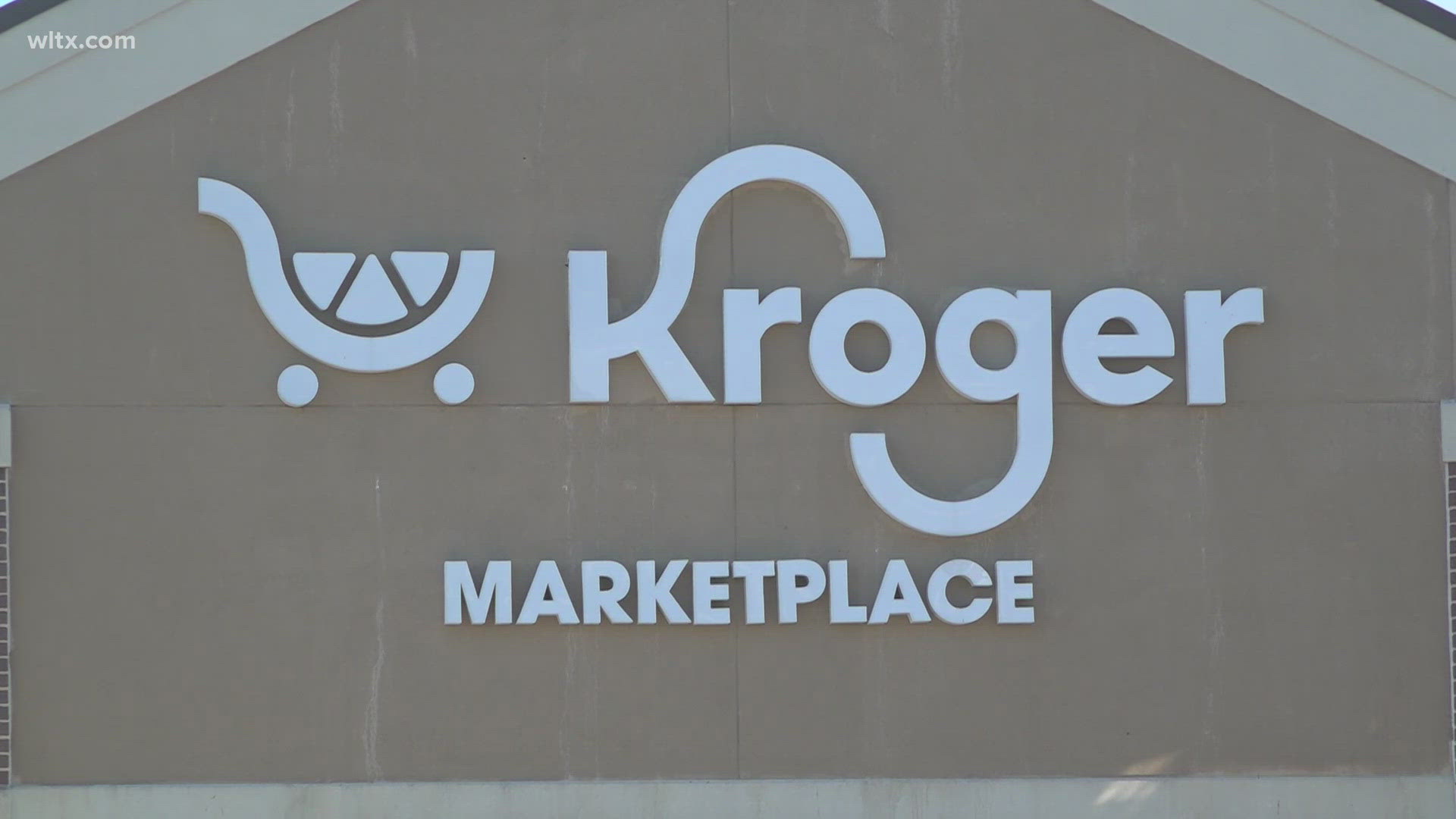 The suspect hit several cars before being subdued by Kroger employees.