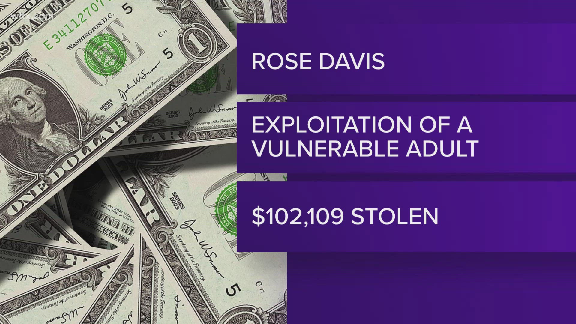 Rose Davis, 64, was entrusted as the power of attorney for the nursing home resident.  They say Davis used over $100K for her own use.