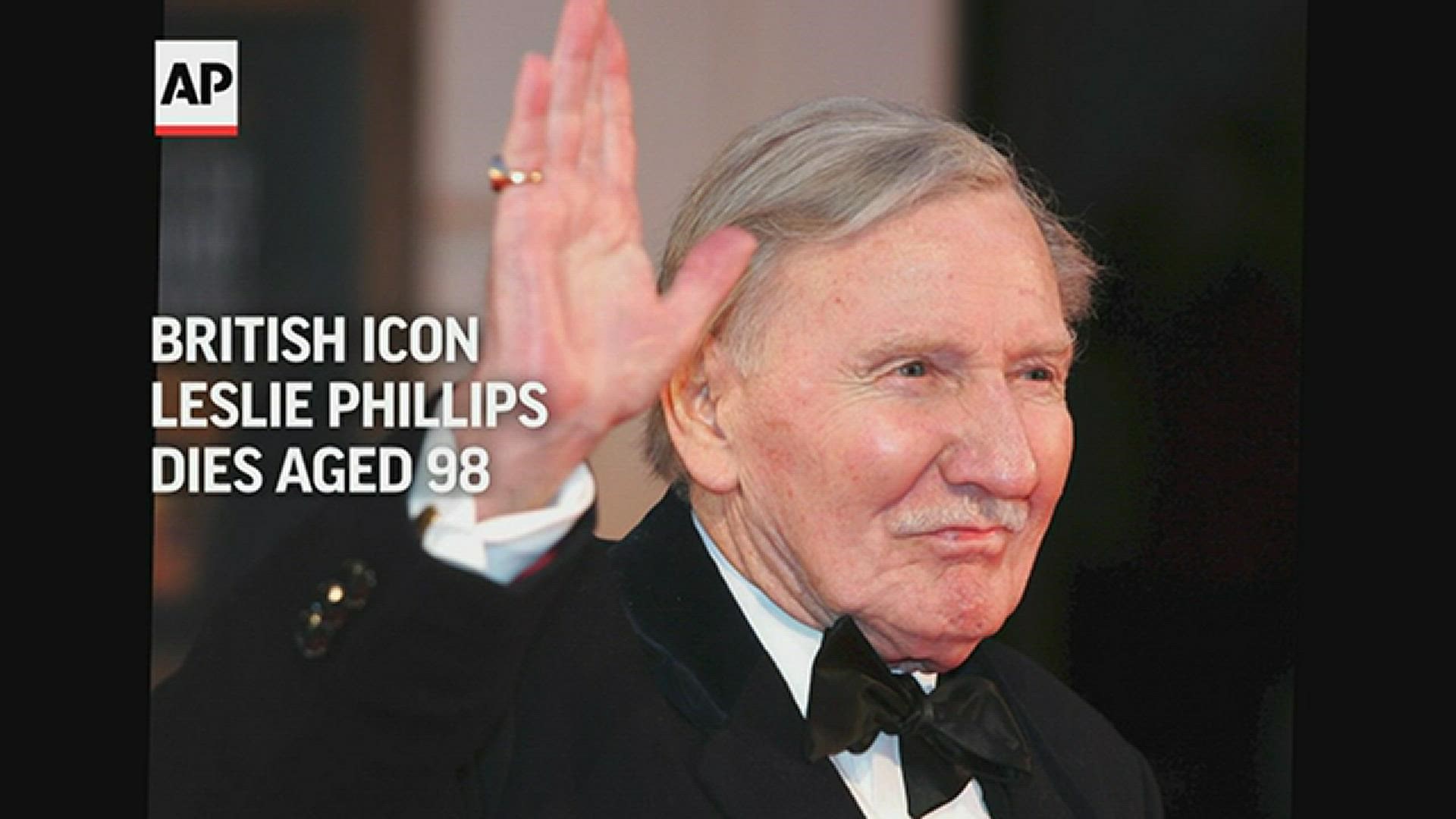 Leslie Phillips, the British actor best known for roles in the bawdy “Carry On” comedies and as the voice of the Sorting Hat in the “Harry Potter” movies, has died.