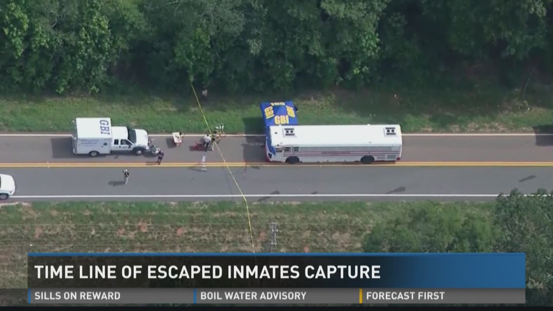 Timeline of escaped inmates capture
