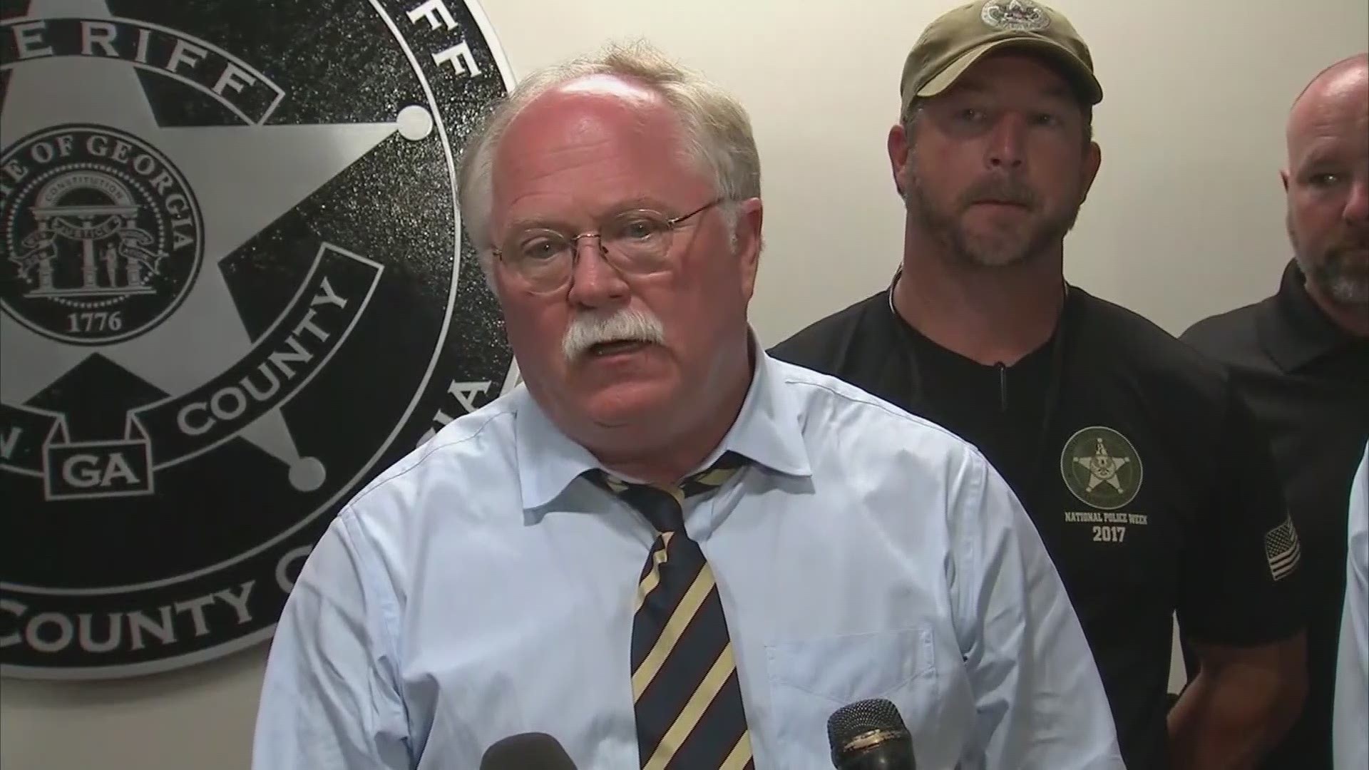 After a three-day massive manhunt for two escaped prison escapees accused of killing two corrections officers, Putnam County Sheriff Howard Sills addressed the media about the capture of Ricky Dubose and Donnie Rowe