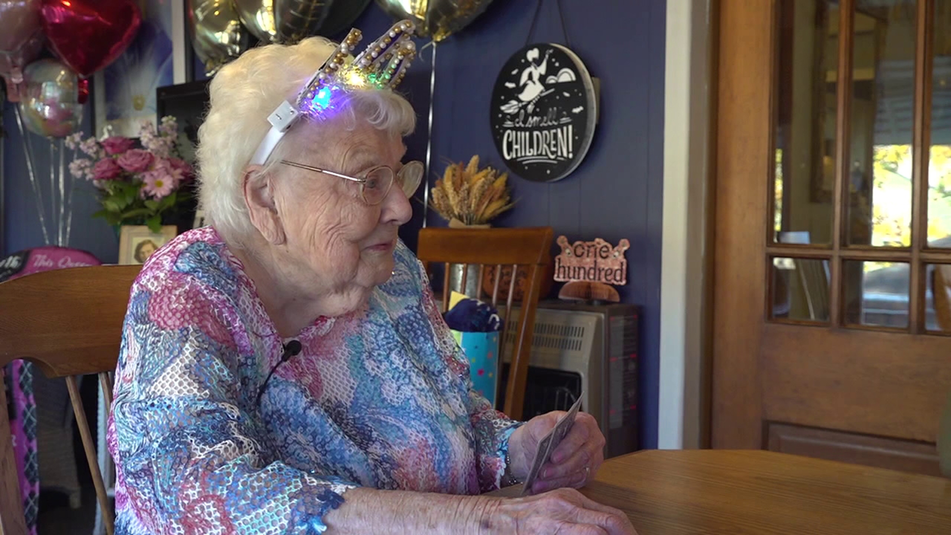 At 100 years old, Betty is playing with a full deck of cards and here's what she says is the key to a winning hand.