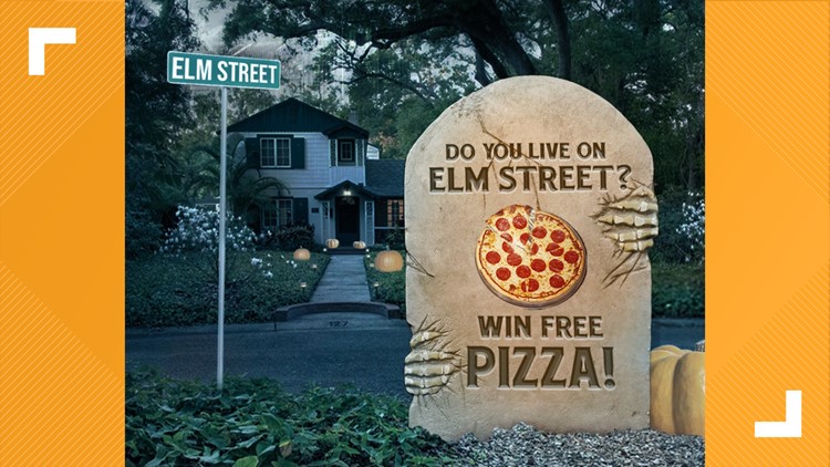 Do you live on Elm Street? You could win free pizza from Tombstone!