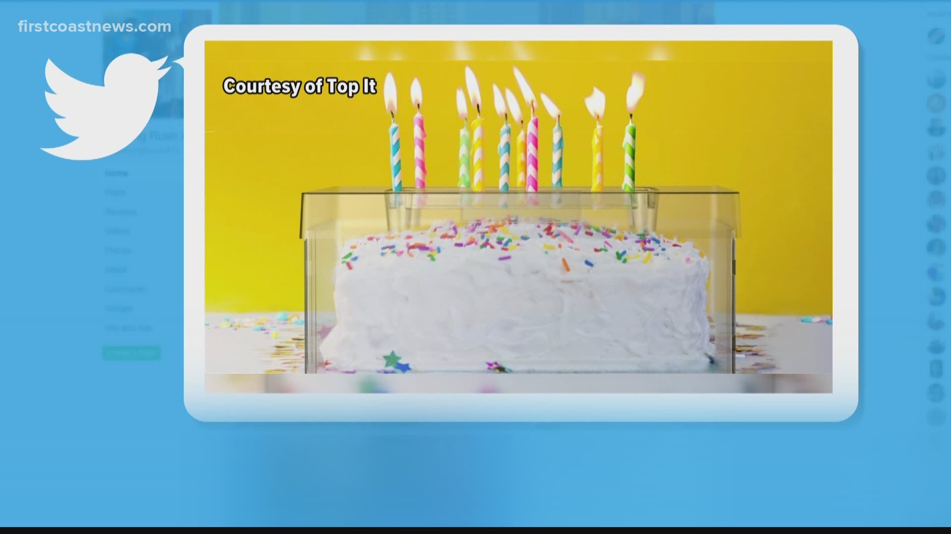A Florida dentist invented the shields to allow birthday boys and girls to blow out their candles, but protect the cake from germs.