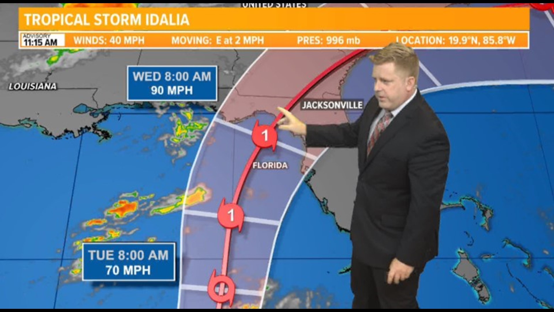 Tracking Tropical Storm Idalia