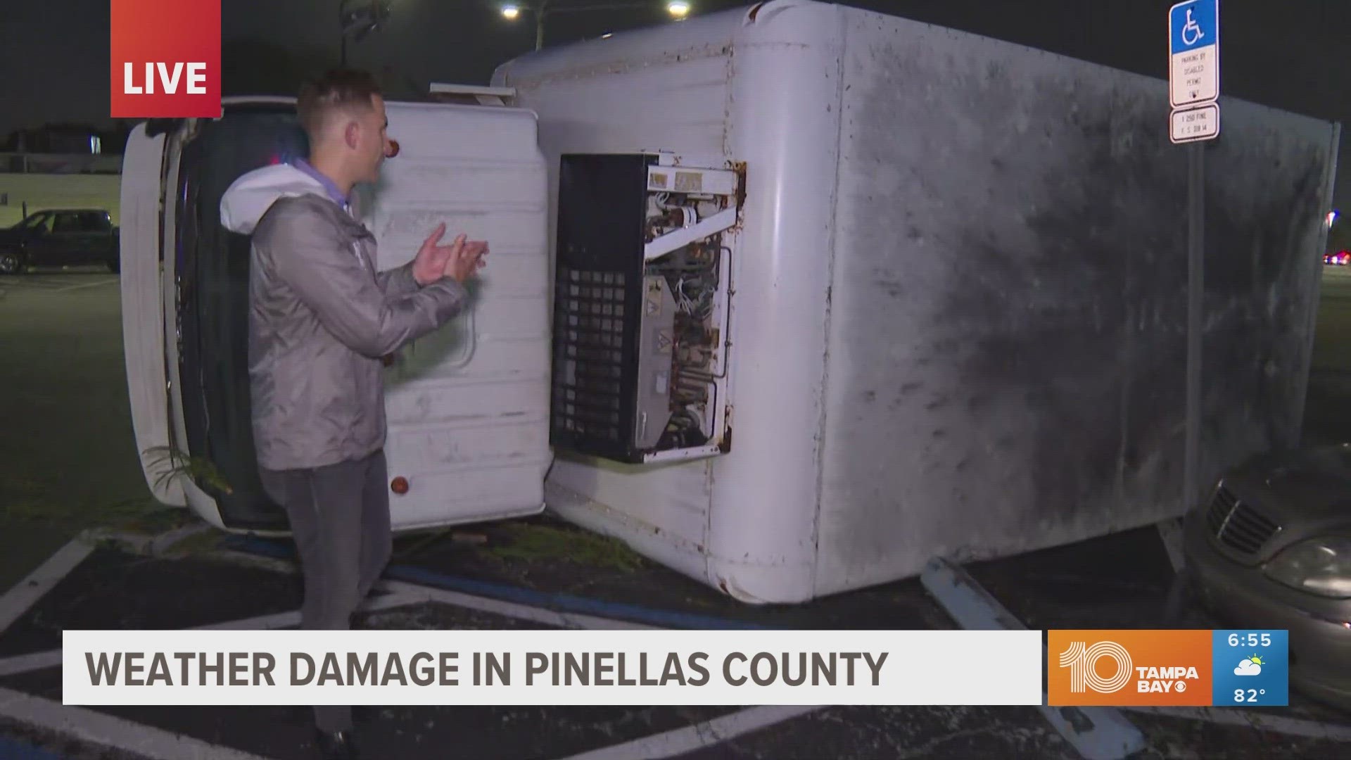 We take a look at the damage left by a heavy storm and possible tornado throughout Pinellas County.