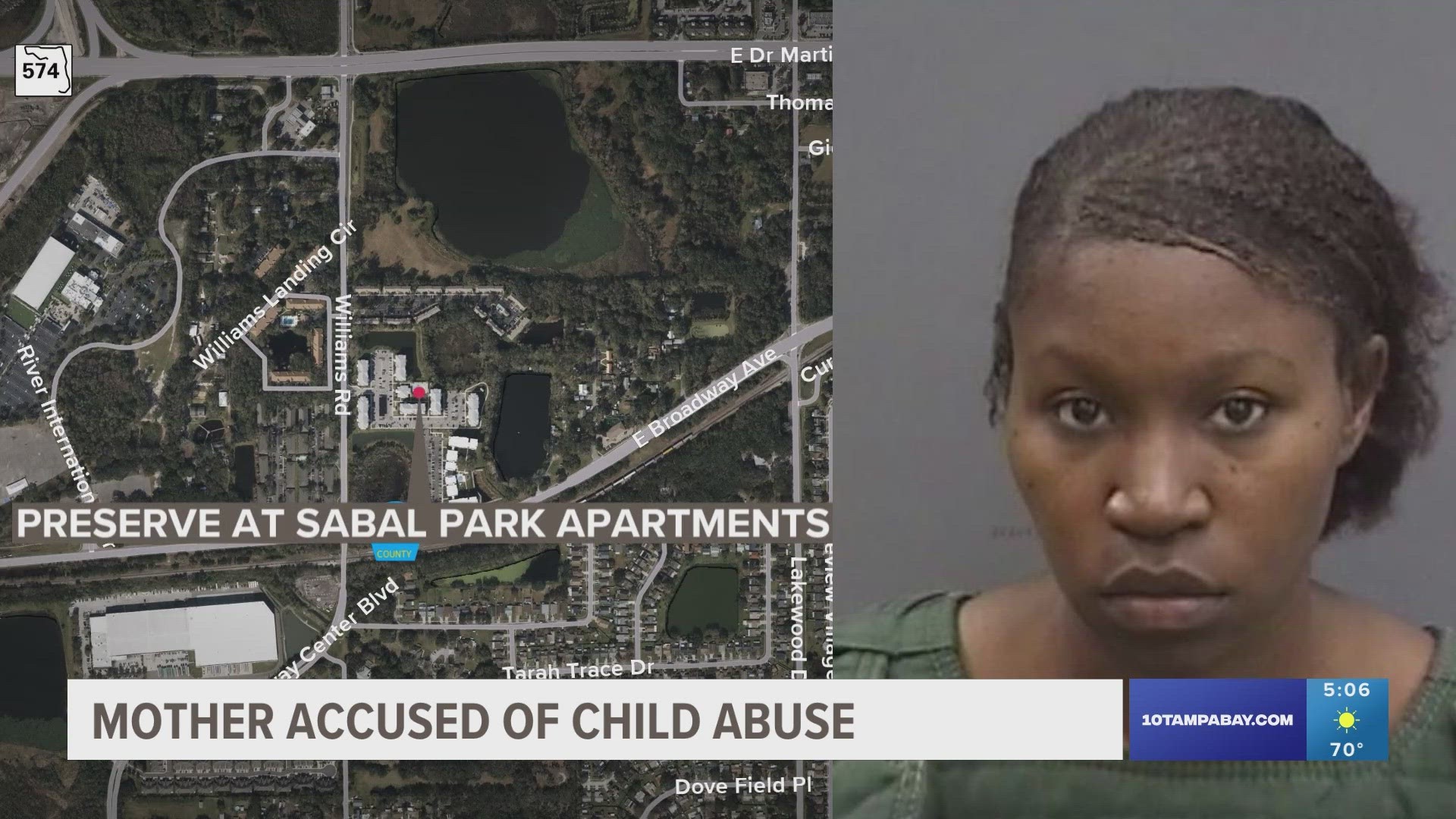 Karyn Parrish, 28, faces a charge of child abuse.