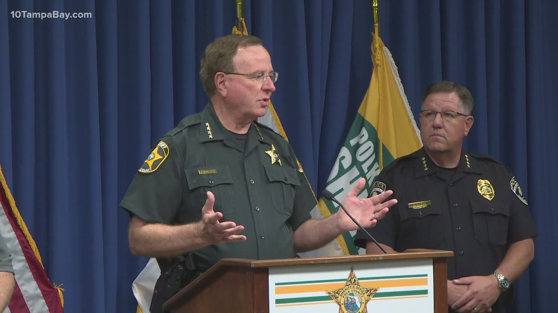 The Polk County Sheriff's Office revealed the details of Operation Child Protector at a news conference Tuesday afternoon.