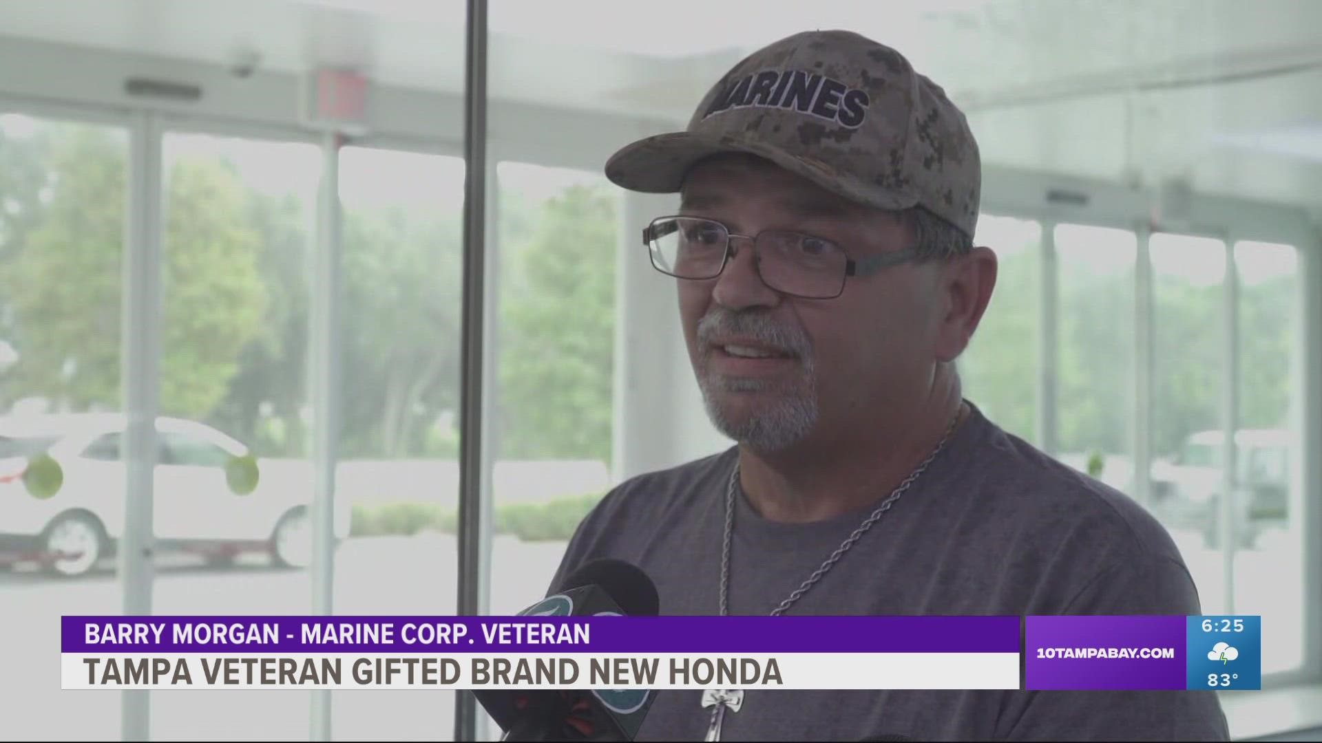 Marine Corp. Veteran Barry Morgan's truck gave out and needed a new engine, which would've cost him thousands.
