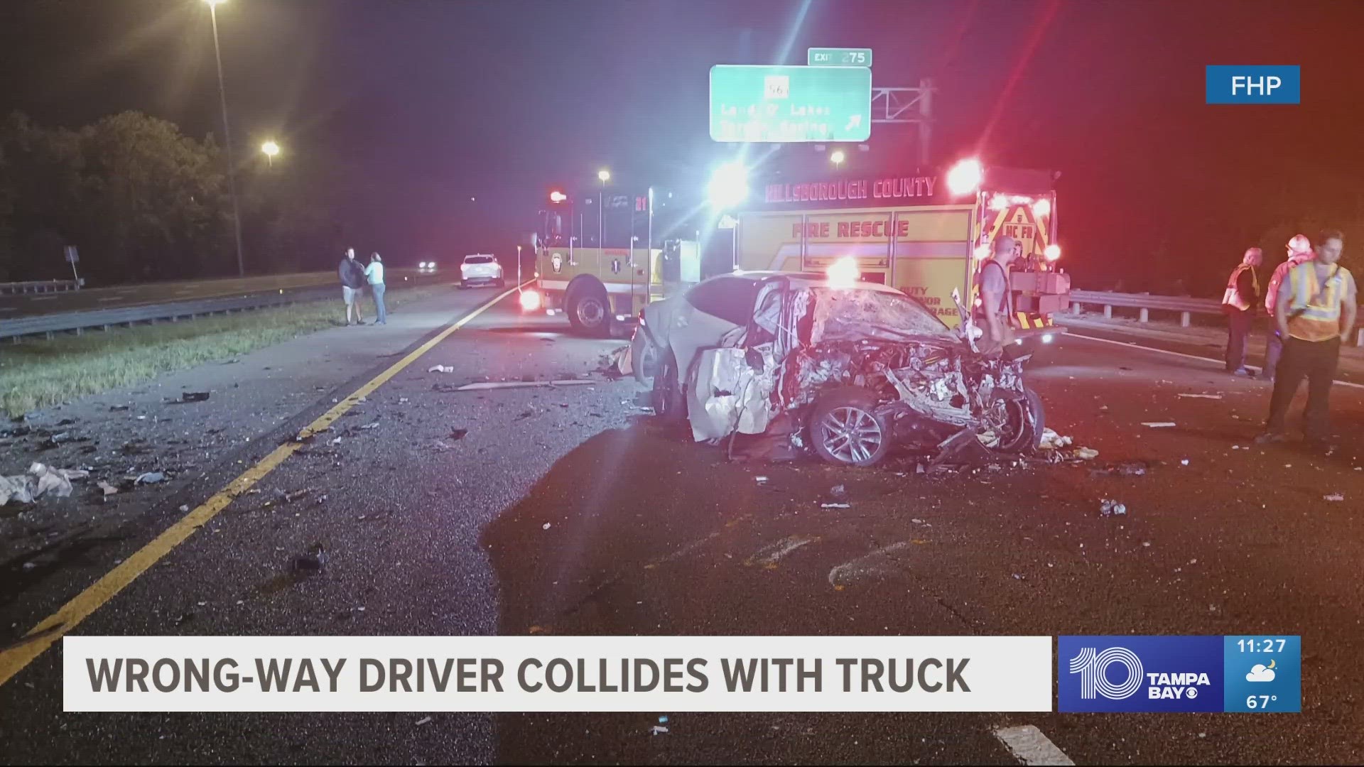 Wrong-way crash on I-75 likely caused by impaired driver: FHP | wltx.com