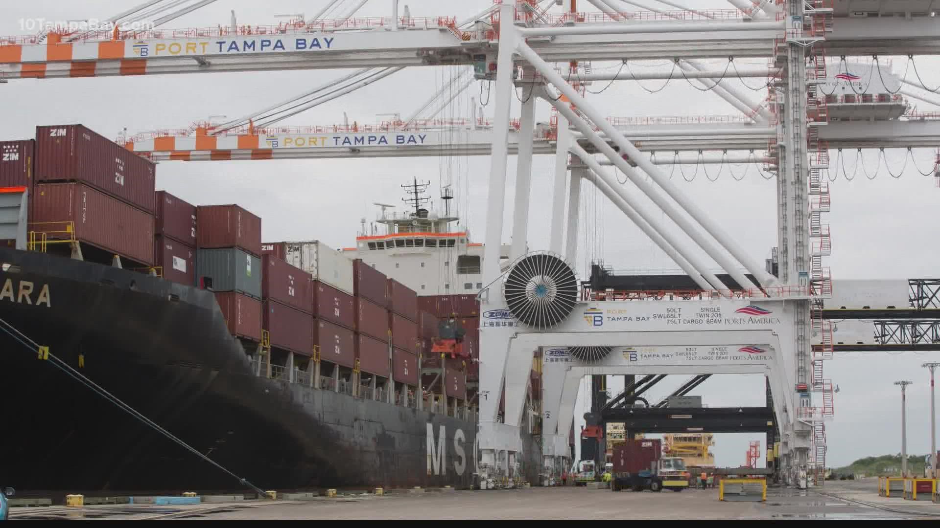 Supply shortages felt across Tampa Bay area as state tries to strike deal with cargo retailers
