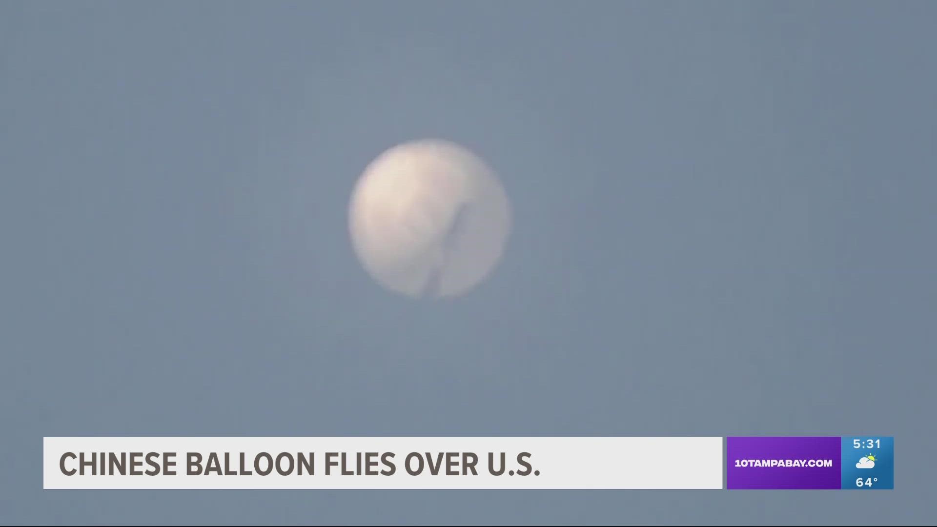 China claims that the balloon is a weather research “airship” that had blown off course. The U.S. has described it as a surveillance vehicle.