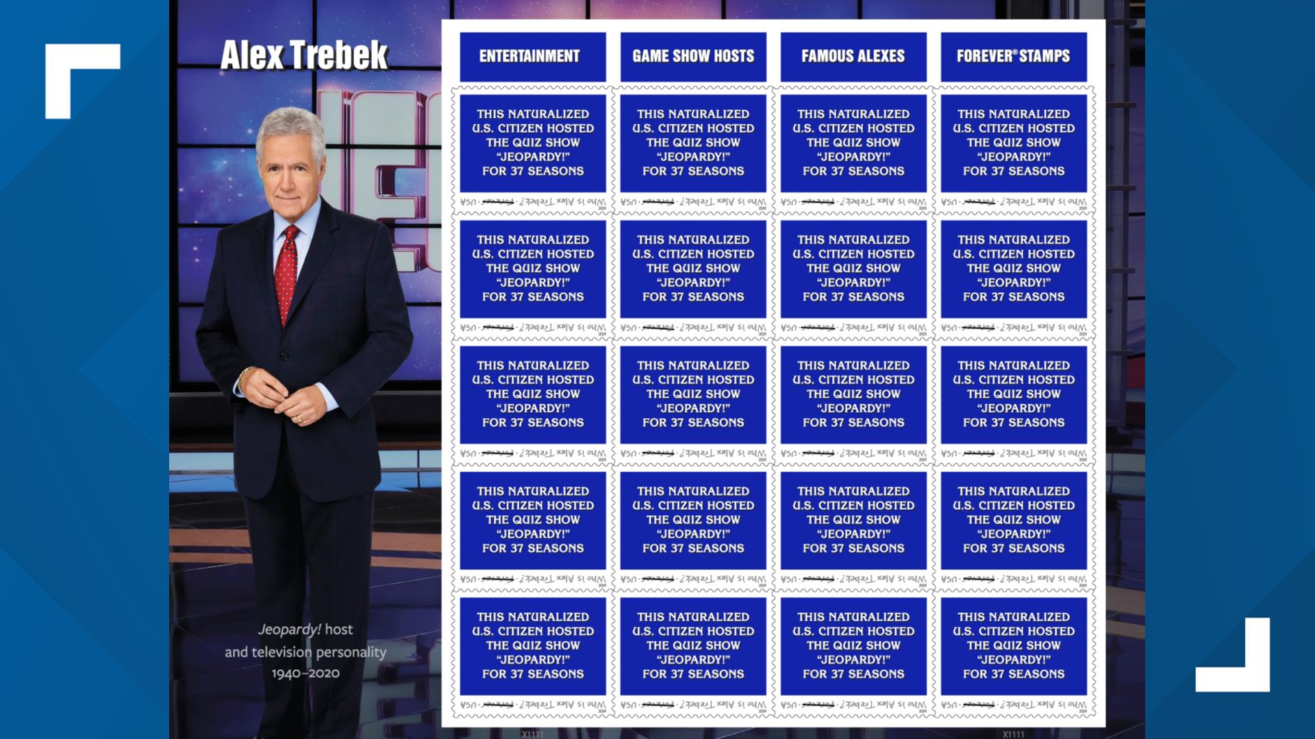 USPS honors Alex Trebek with Forever stamp