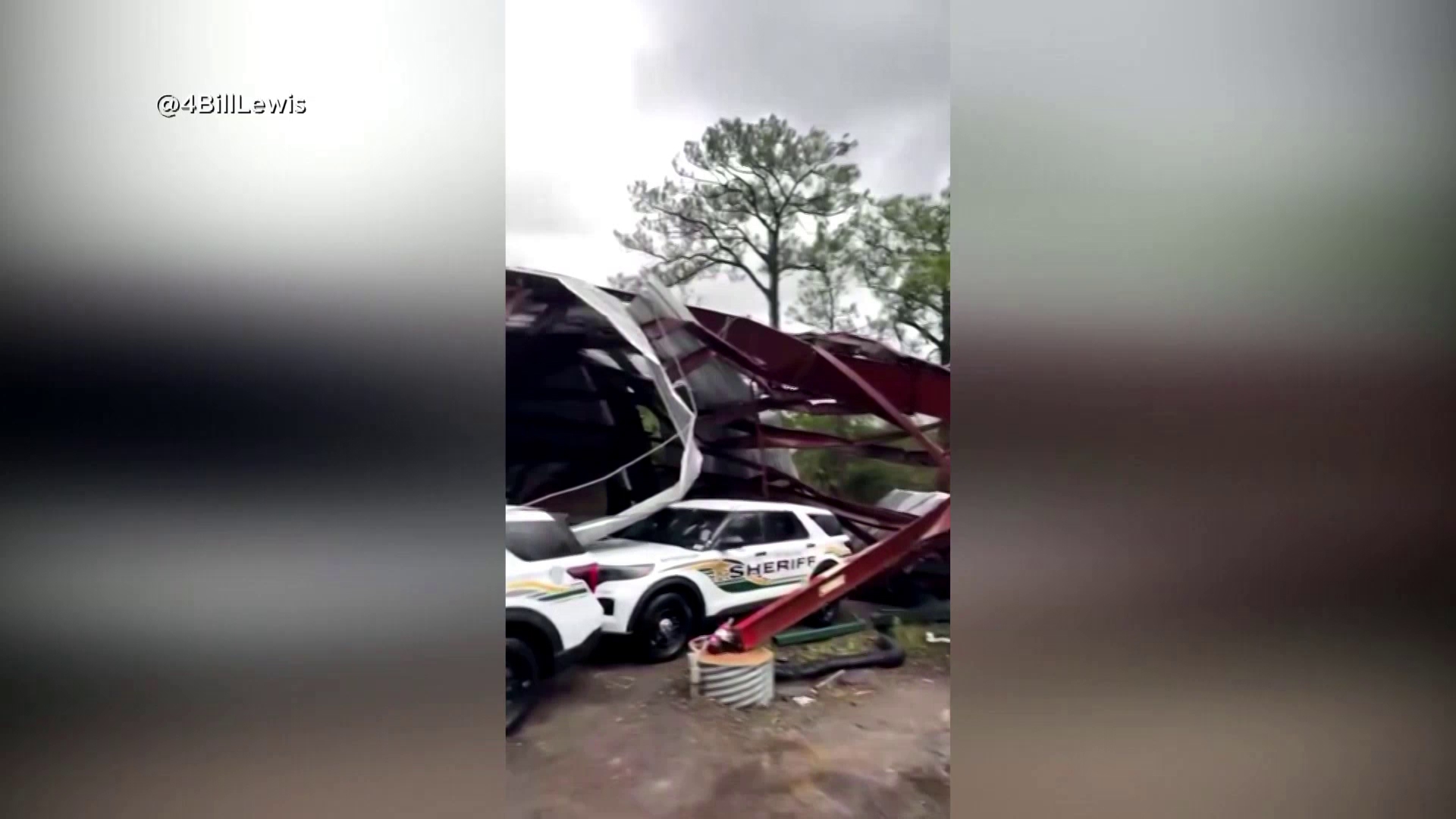 The St. Lucie County Sheriff's Office in Florida was hit by a tornado as Hurricane Milton approached landfall.