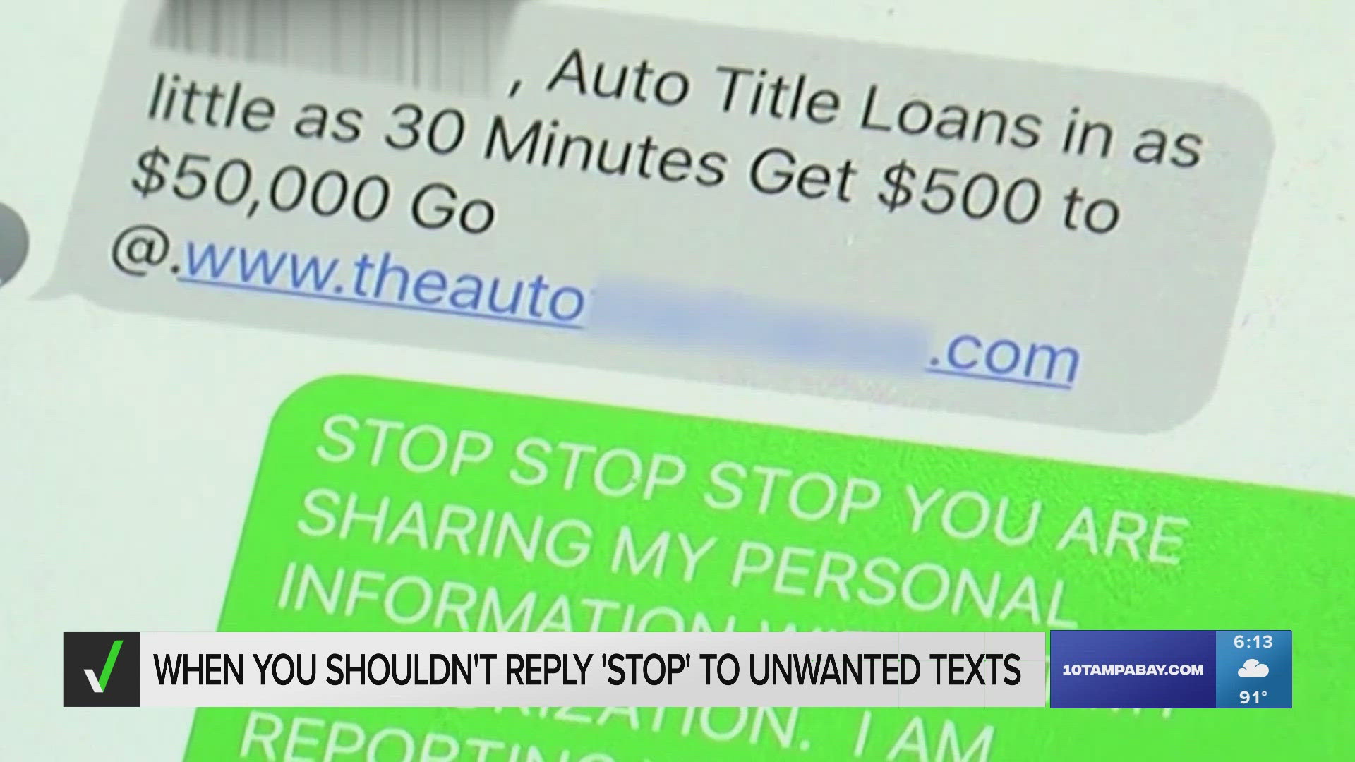 Texts often include instructions to reply with “STOP” to stop receiving future messages, but replying is not always safe.