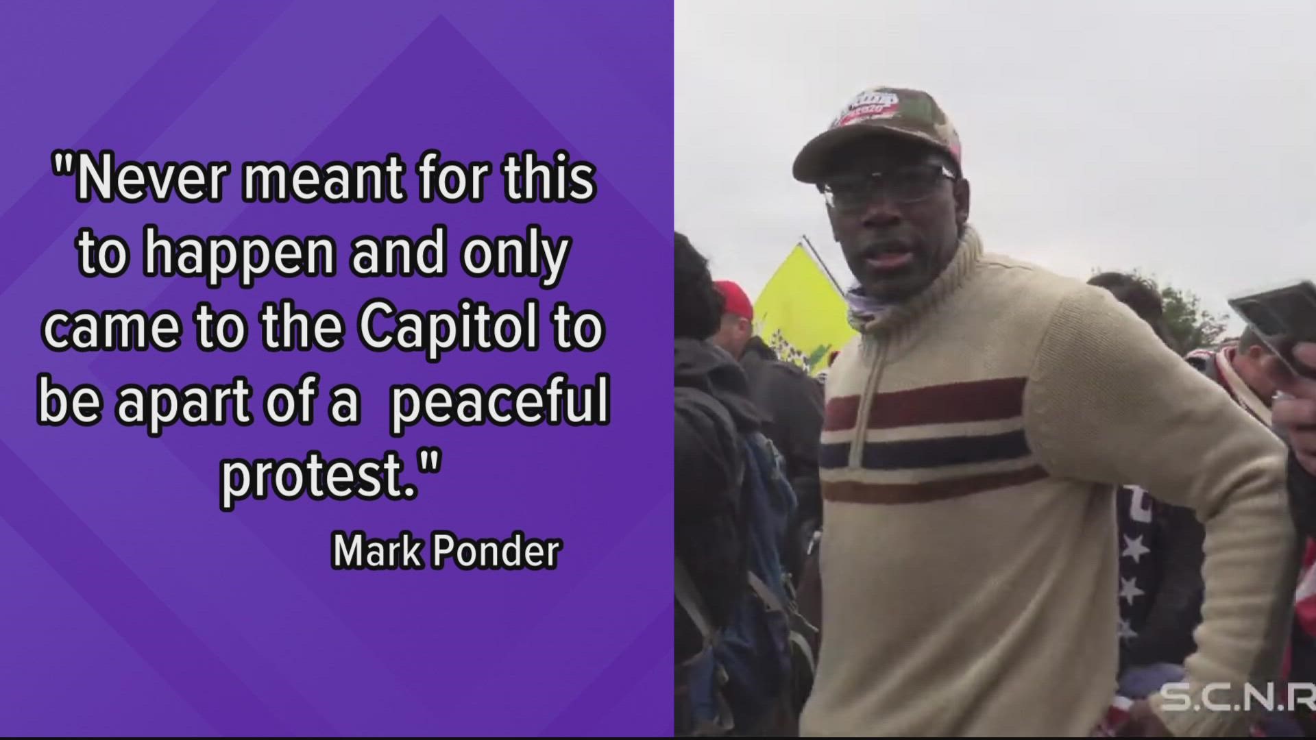Mark K. Ponder, of Northwest, pleaded guilty in April and was sentenced Tuesday to one of the longest prison terms to date stemming from the Capitol riot.
