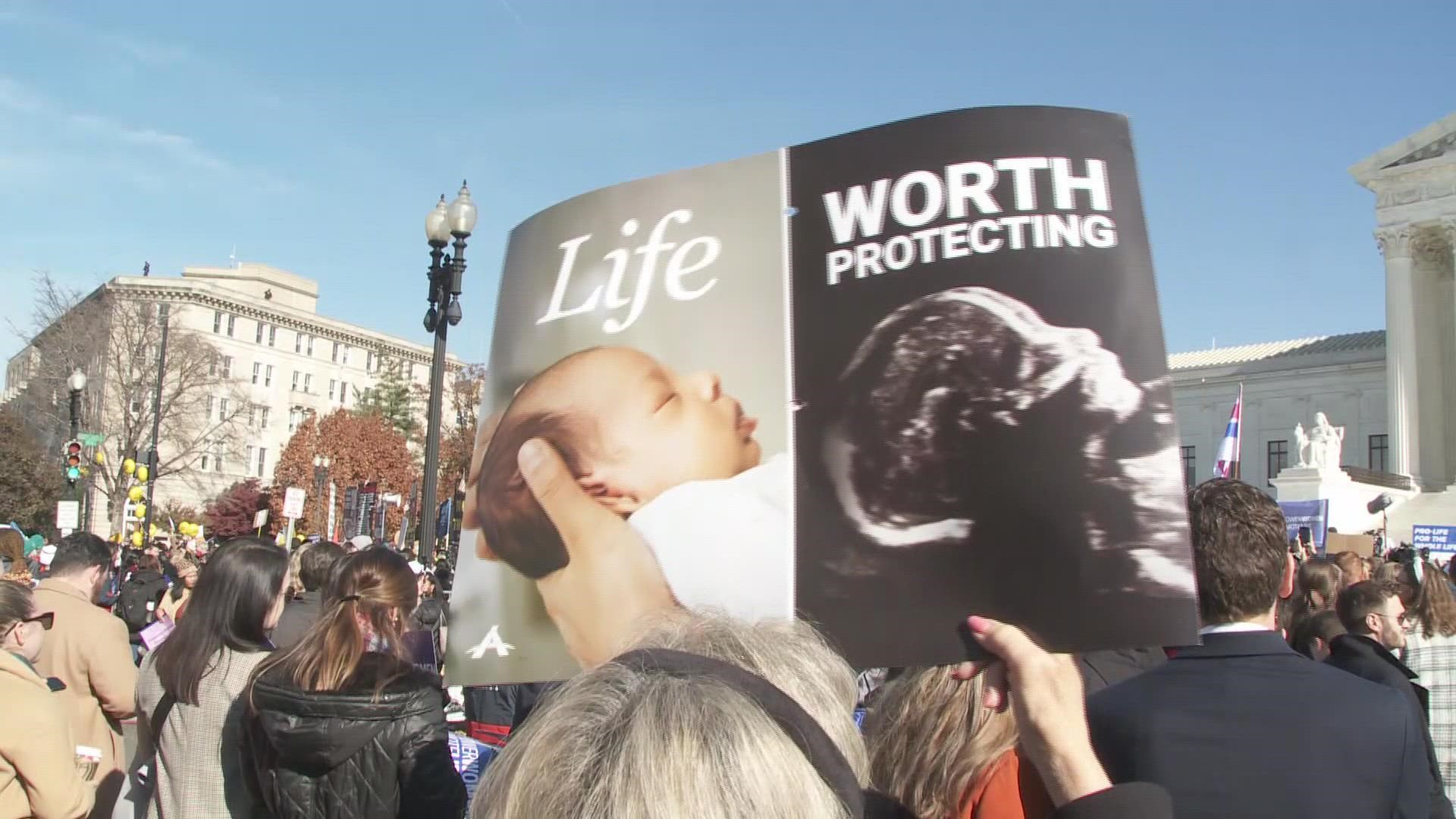 Justices will hear a challenge from Mississippi on Wednesday about banning abortions after 15 weeks.