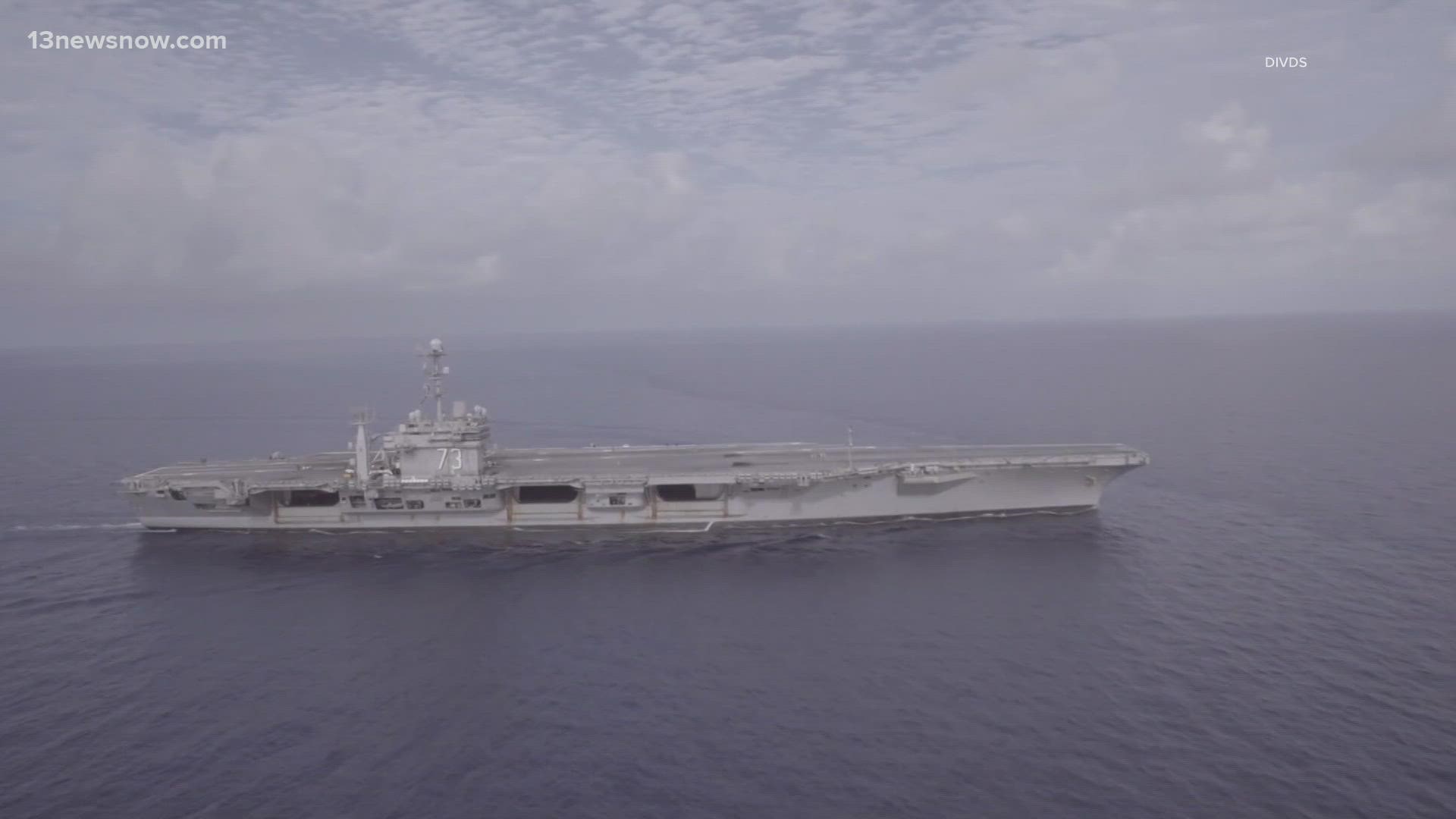 The Navy confirmed that it's prepared to start moving more than 250 sailors from USS George Washington to off-site barracks at Norfolk Naval Shipyard.