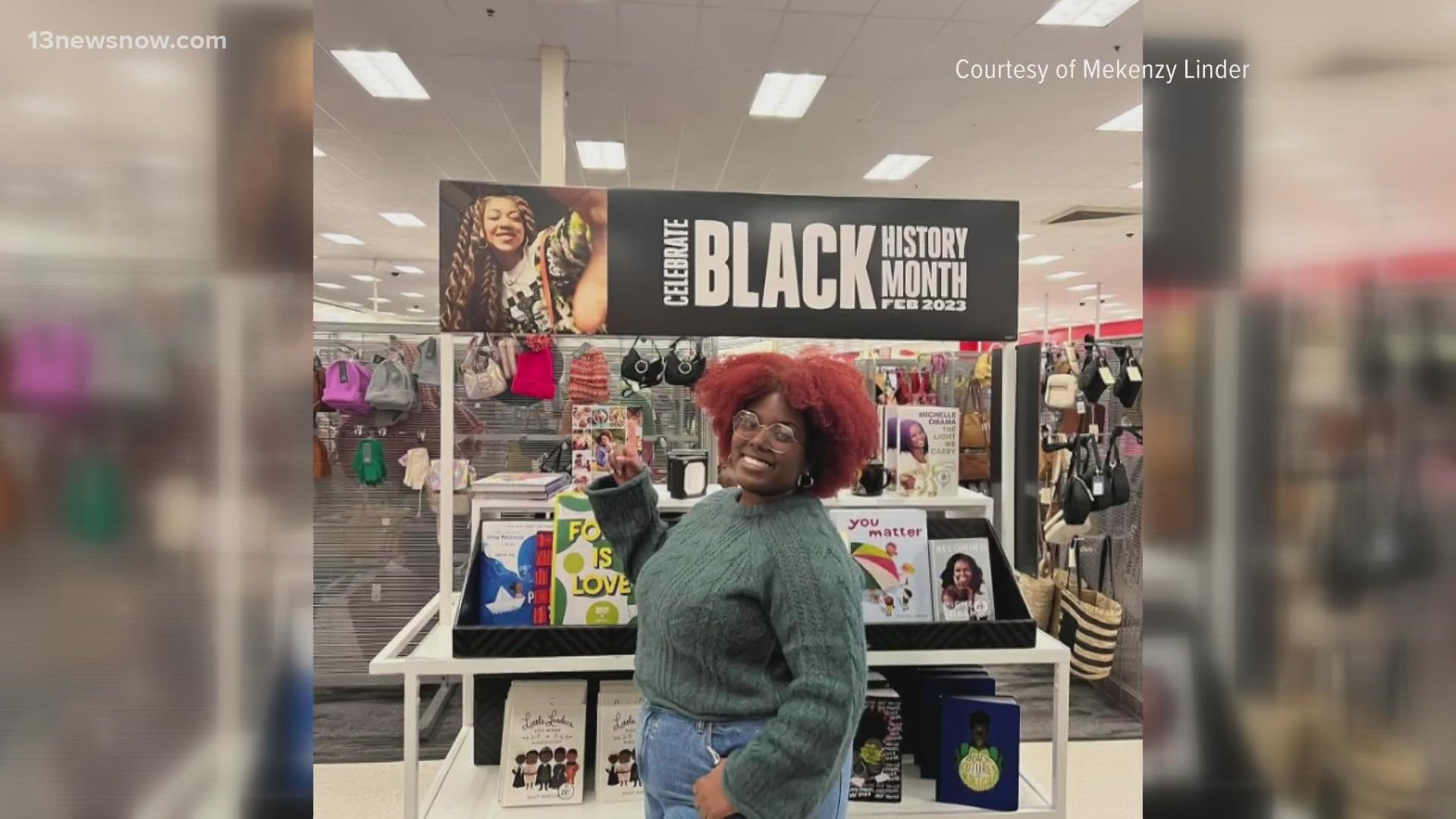 After some encouragement from her teacher and classmates, Mekenzy Linder submitted her work to Target for an HBCU design competition.