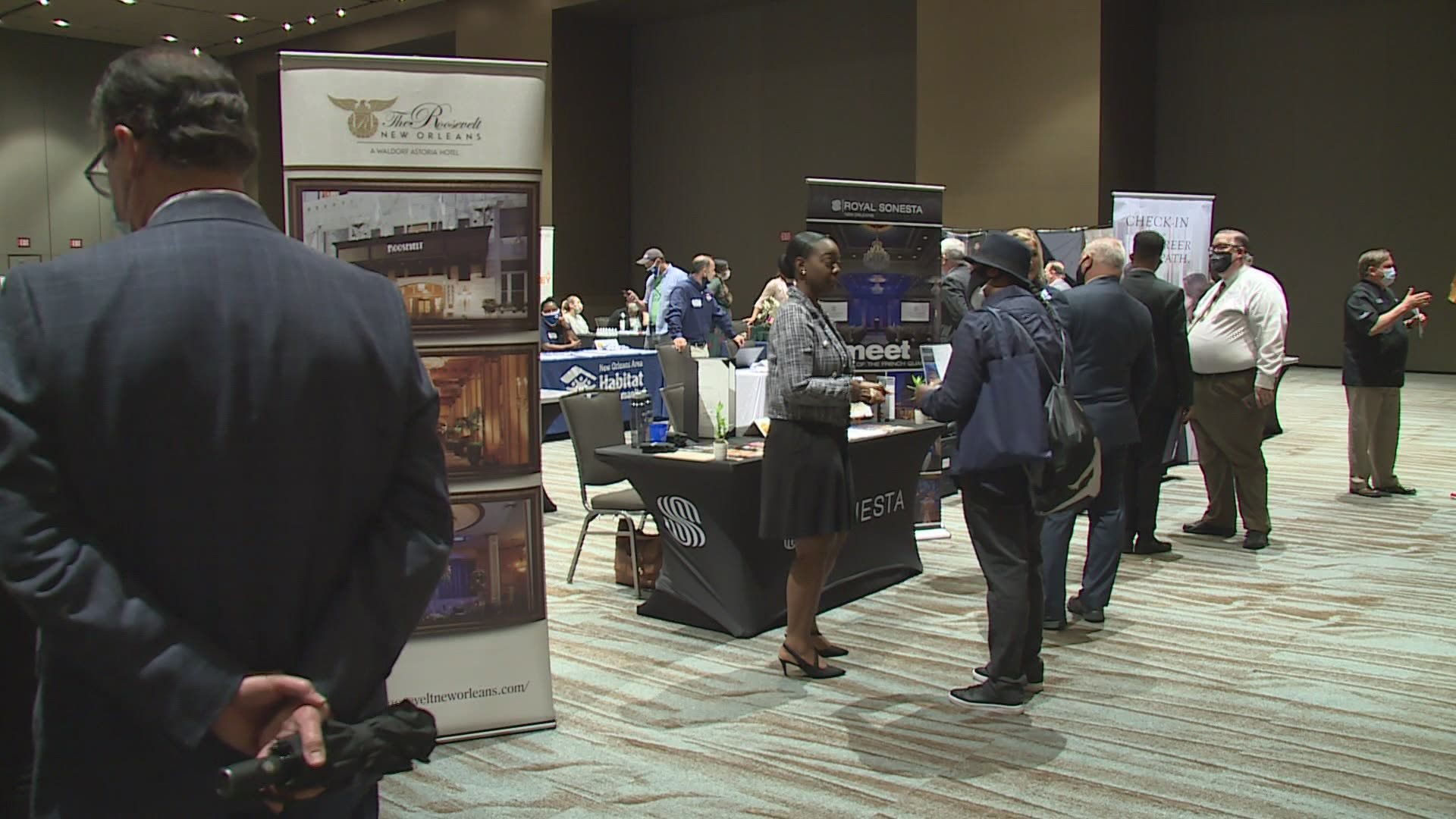 The New Orleans Hospitality and Tourism industry held a second job fair within two months due to the worker shortage.