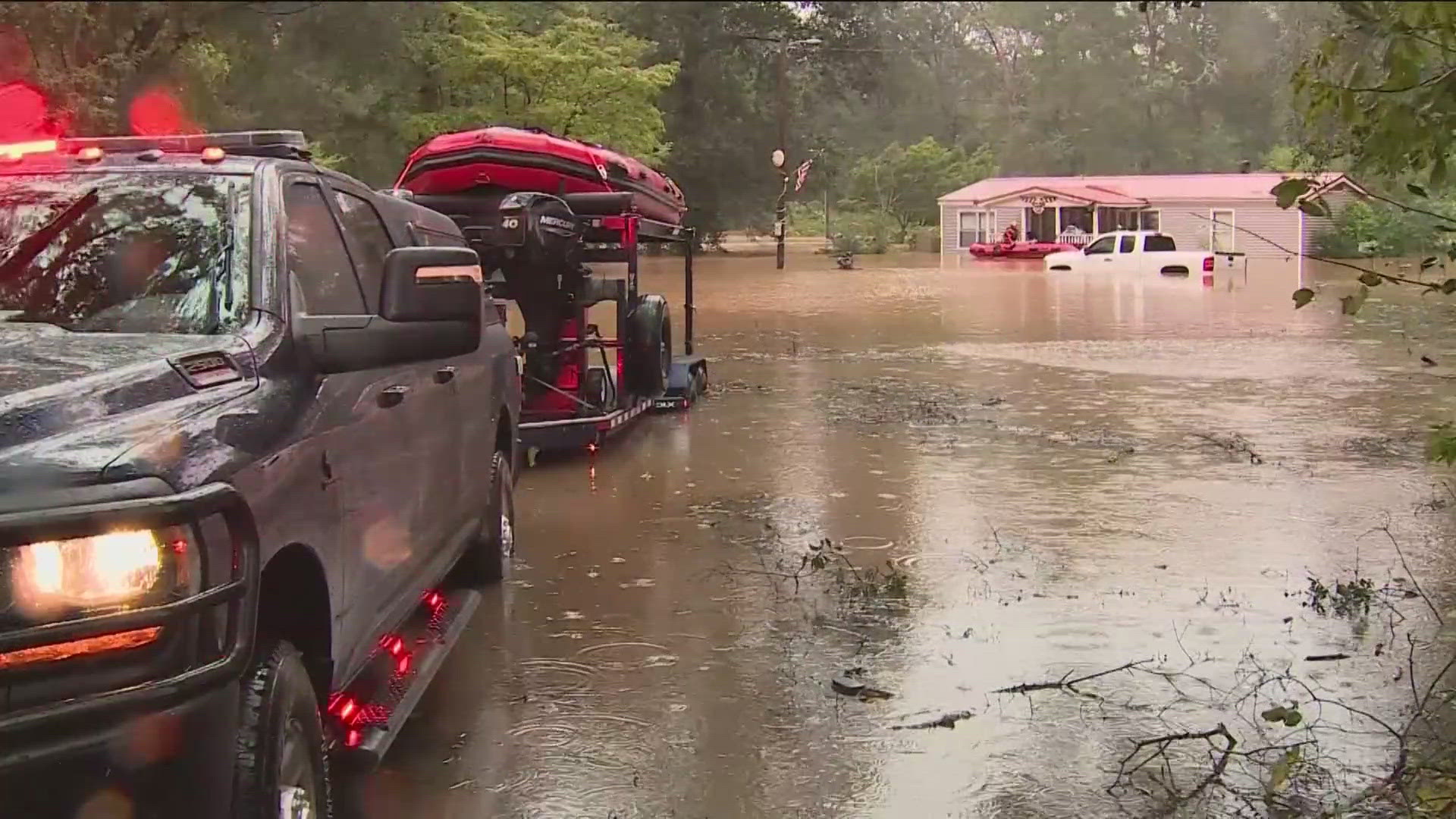 There were hundreds of water rescues, none more dramatic than in rural Unicoi County in East Tennessee.