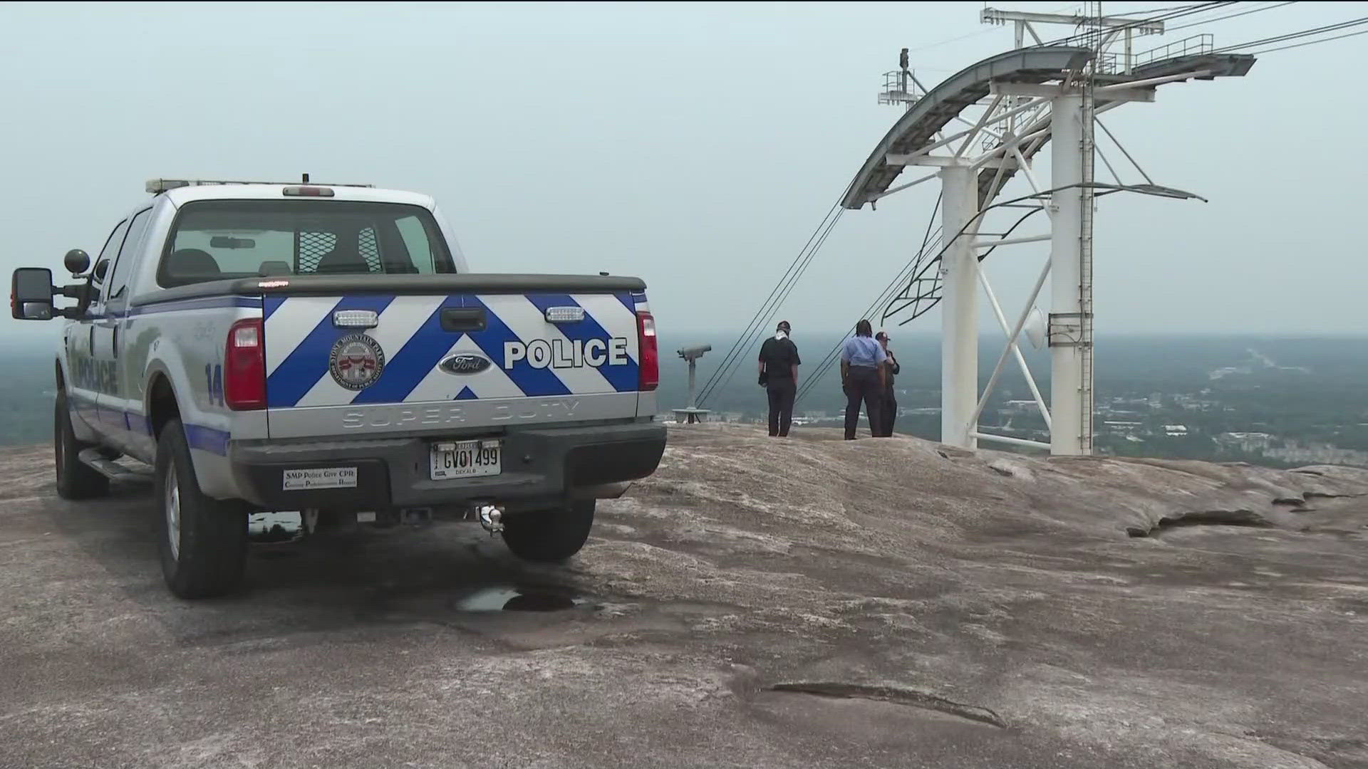 Police say a burned body was found in a remote area of Stone Mountain Park Saturday morning. The GBI is involved.
