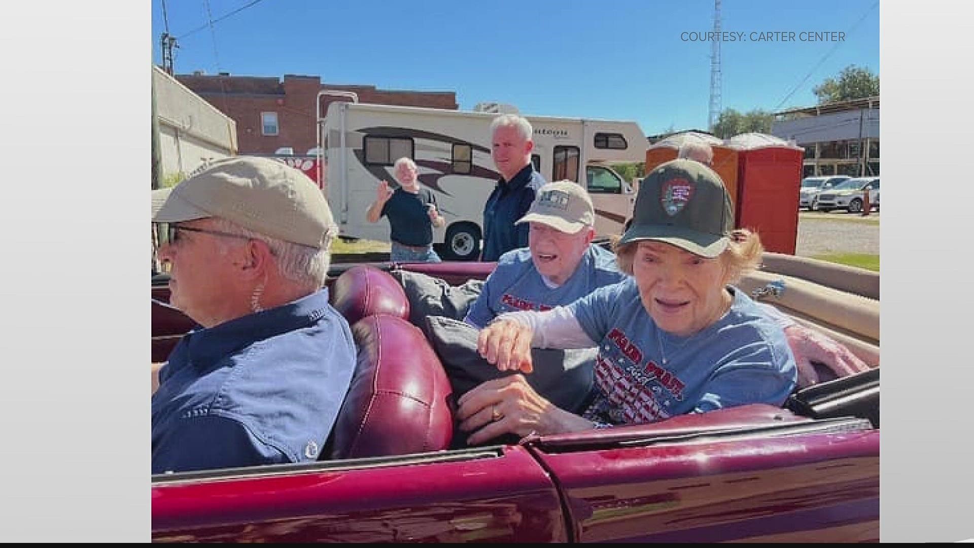 It took place Saturday in their hometown of Plains, Ga.