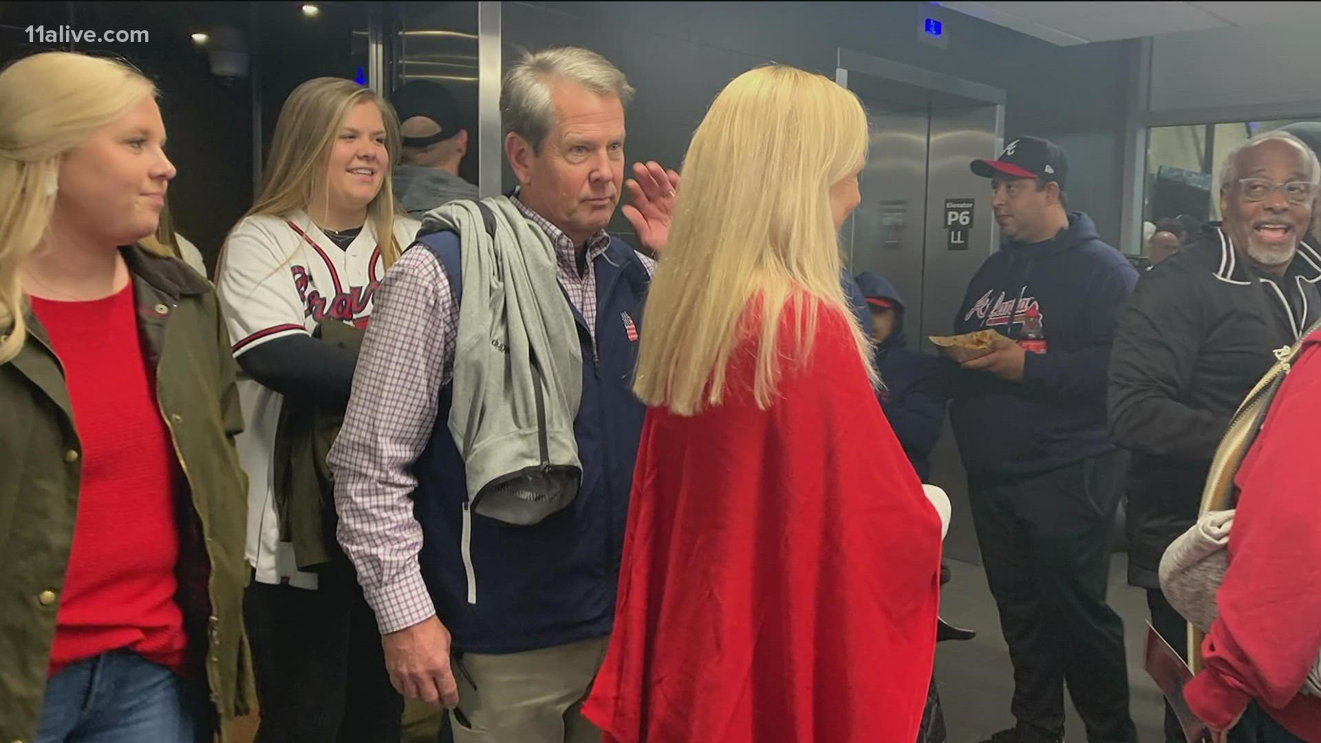 Trump attended Game 4 and Kemp was at Game 5.