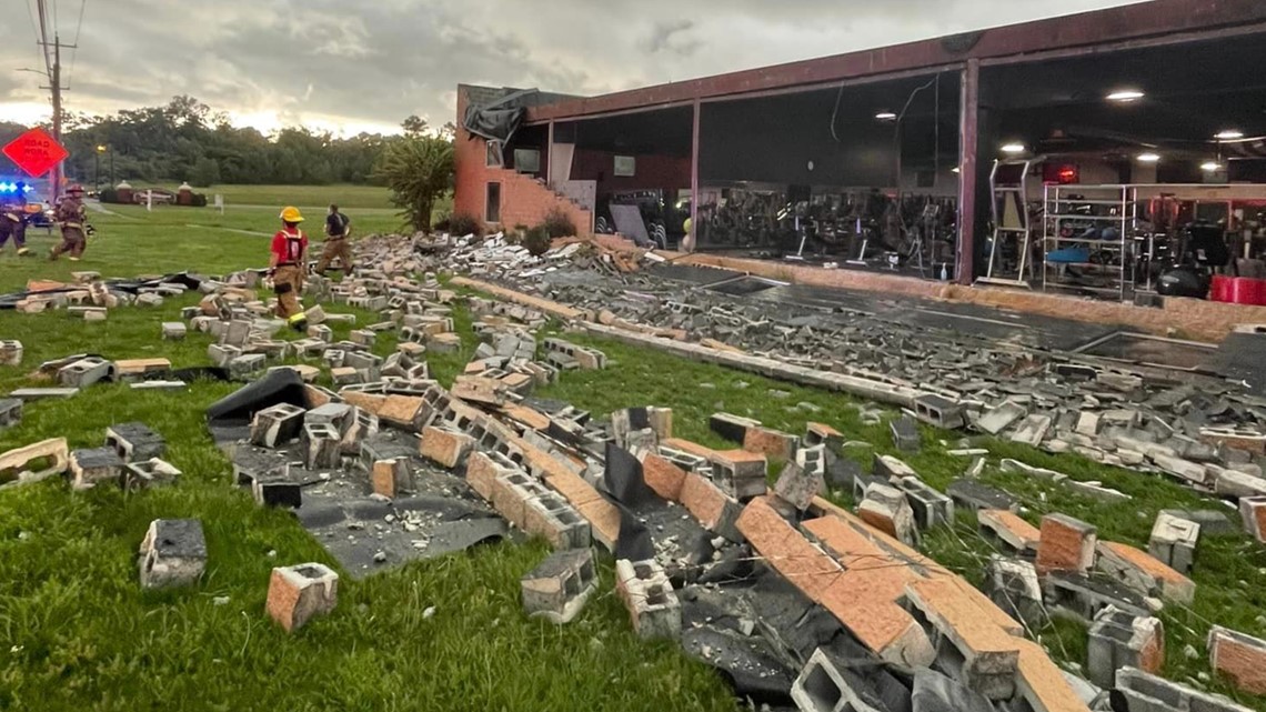 Firehouse Gym wall ripped off Calhoun damage - Vimarsana News