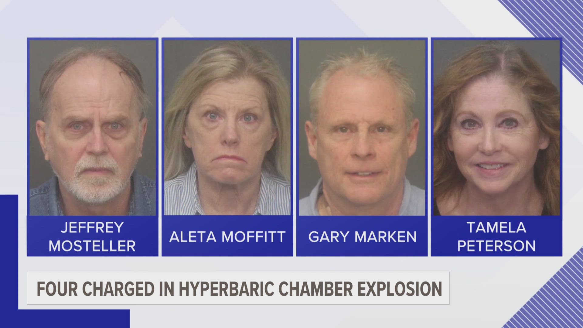 His mother was standing next to the hyperbaric chamber and suffered injuries to her arms when it exploded Jan. 31 at the Oxford Center in Troy.